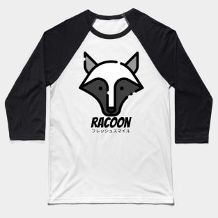 Racoon Wild Animal Cartoon Baseball T-Shirt